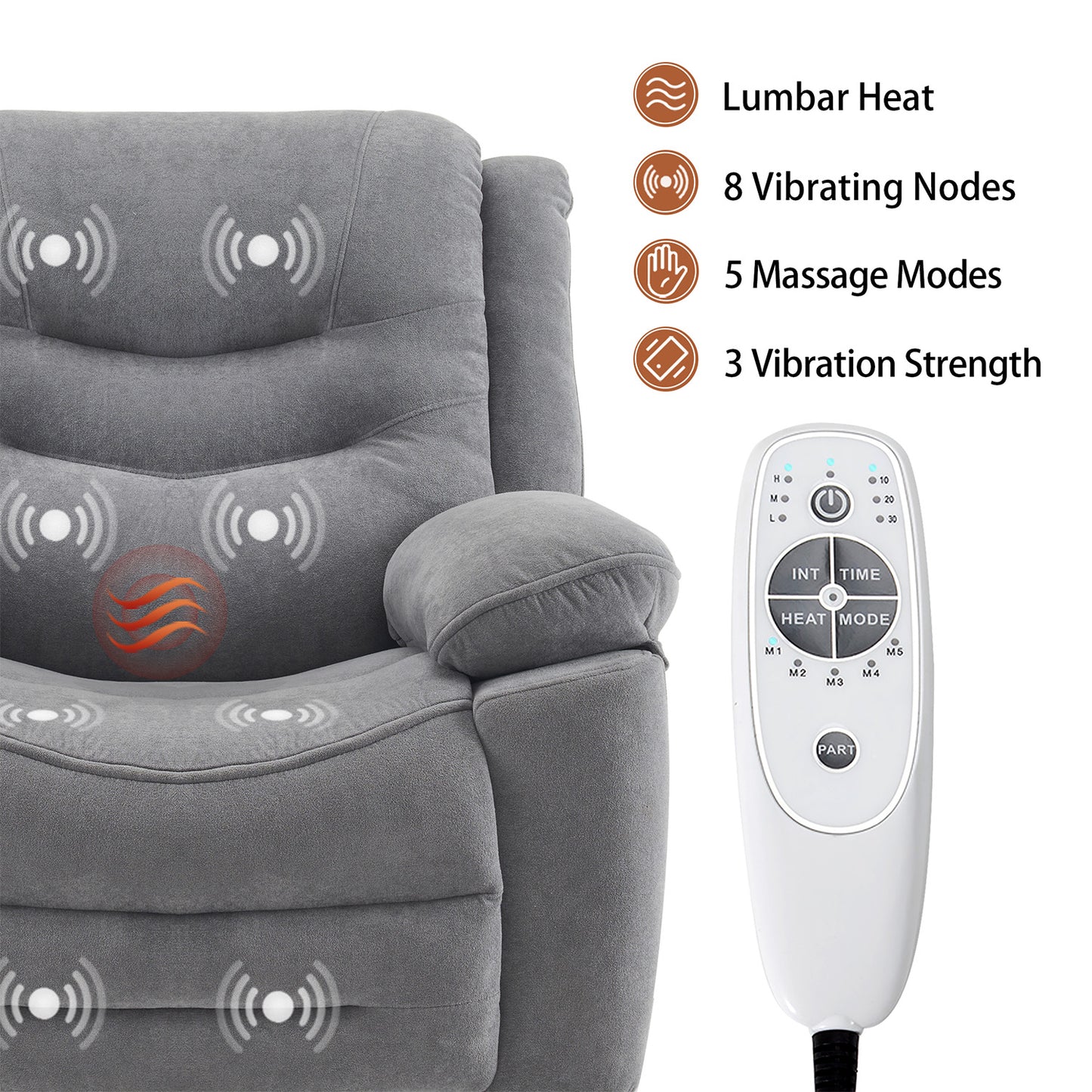 Power Swivel Rocker Recliner 9915