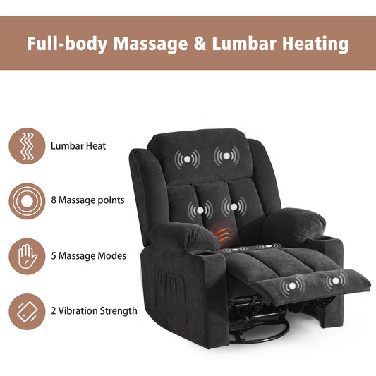 Manual Swivel Rocker Recliner Chair R9910