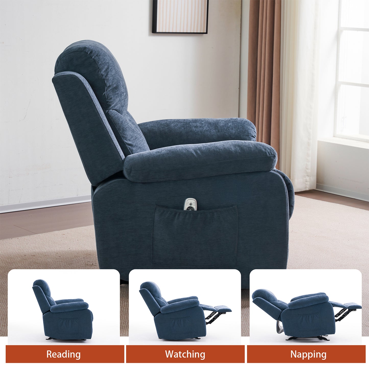 Manual Rocker Recliner Chair 9913