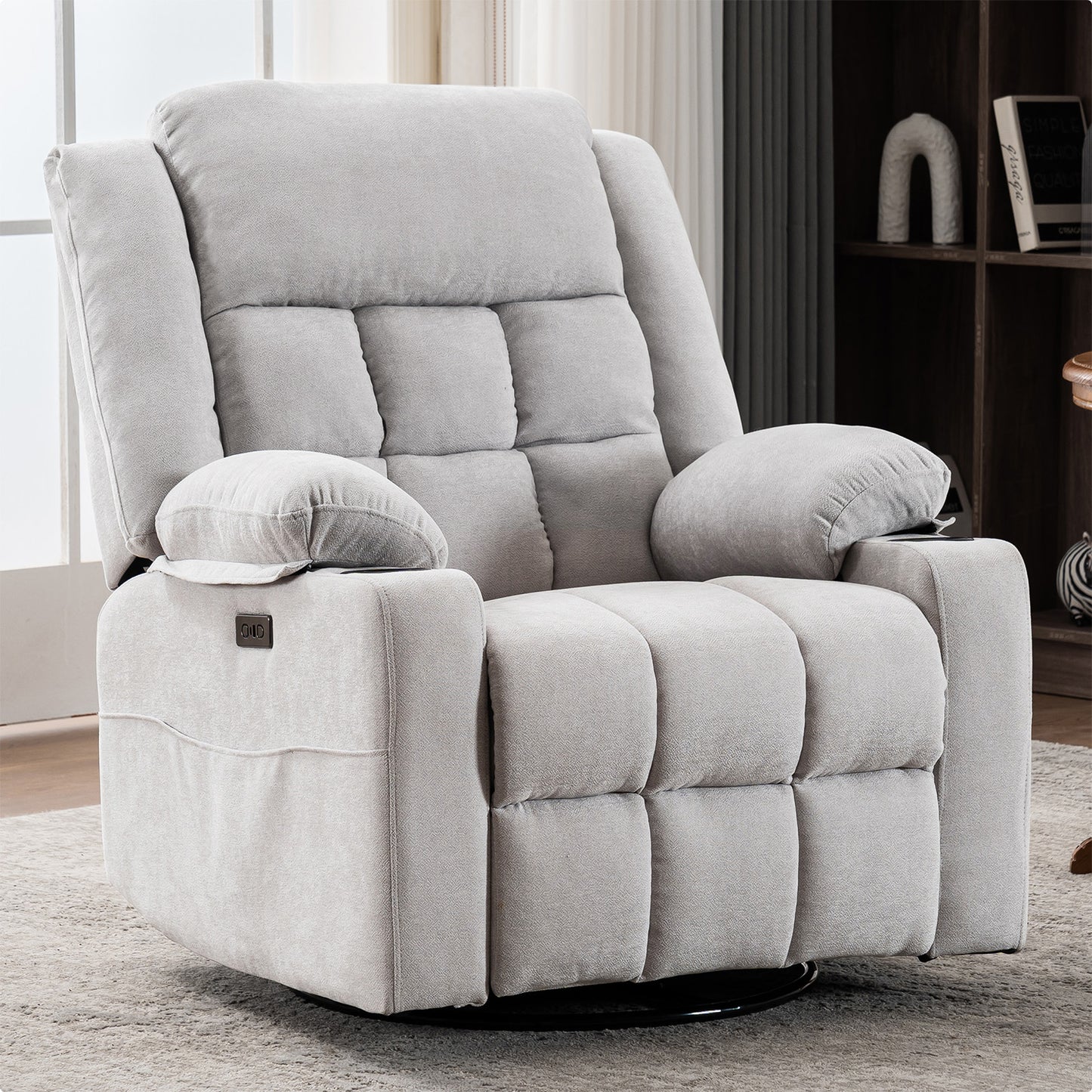 Power Swivel Rocker Recliner Chair D9911