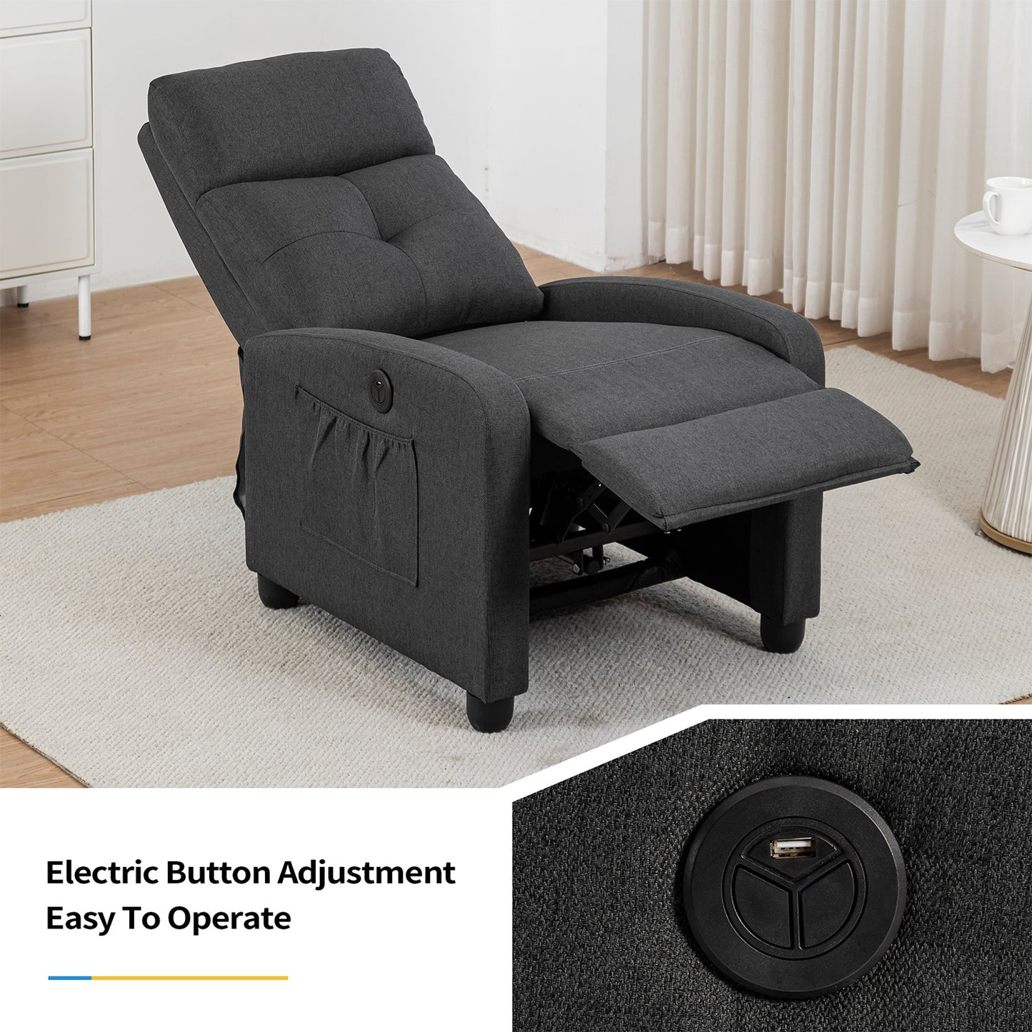 Power Massage Small Recliner Chair 399