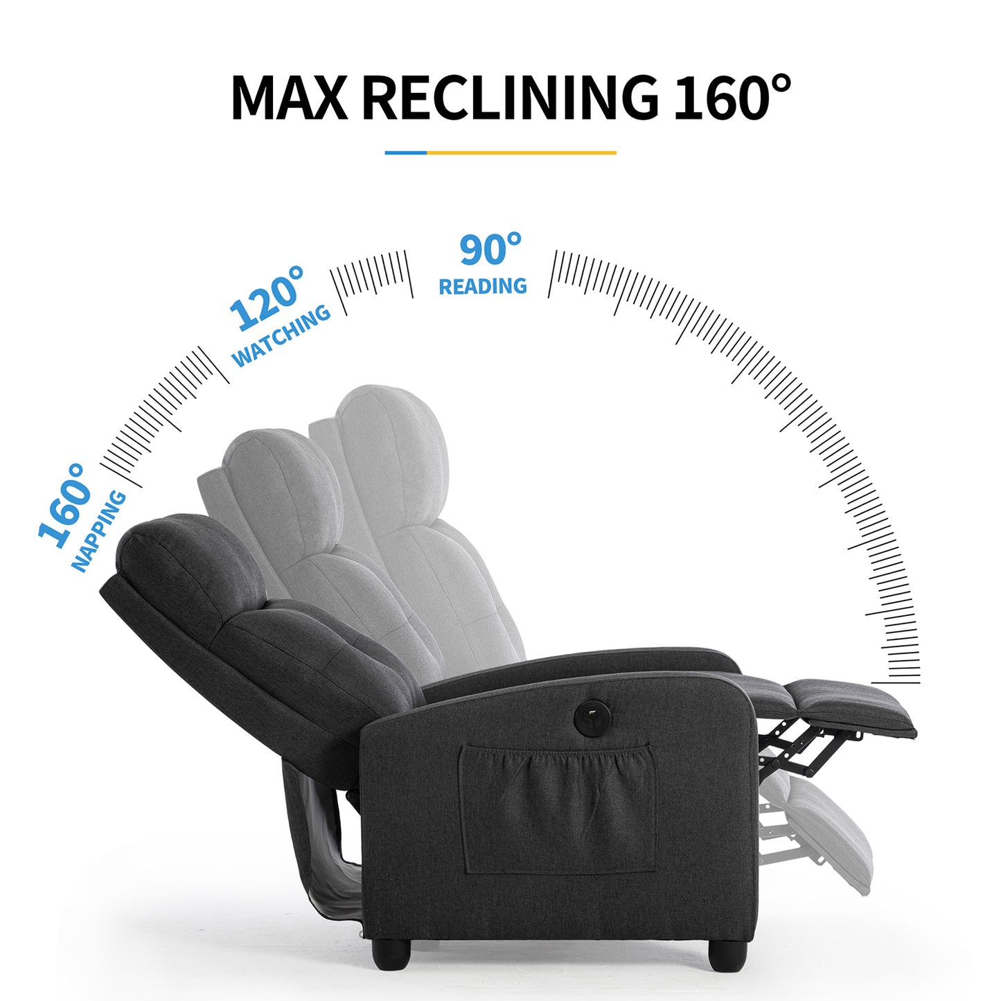 Power Massage Small Recliner Chair 399