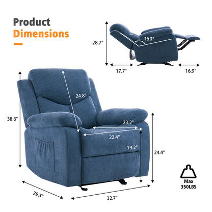 Manual Rocker Recliner Chair 9913