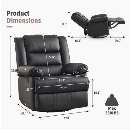 Swivel Rocking Recliner Chair 1138